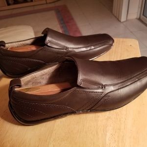 Stacy Adams Men's Brown Bike Toe leather Loafer